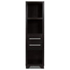 Spacious Media Tower With Drawers Brown By Casagear Home IDF-27062P