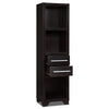 Spacious Media Tower With Drawers Brown By Casagear Home IDF-27062P