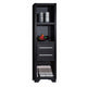Media Tower | Spacious Storage | Drawers | Brown Finish