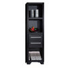 Spacious Media Tower With Drawers, Brown By Casagear Home