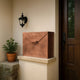 Envelope Shaped Wall Mount Metal Mail Box, Copper By The Urban Port