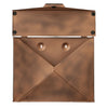 Envelope Shaped Wall Mount Metal Mail Box, Copper By The Urban Port
