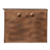 Envelope Shaped Wall Mount Metal Mail Box, Copper By The Urban Port