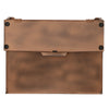 Envelope Shaped Wall Mount Metal Mail Box, Copper By The Urban Port