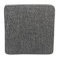 Textured Fabric Upholstered Wooden Ottoman with Lift Off Top Gray and Brown - K7342-F2182 By Casagear Home KFN-K7342-F2182