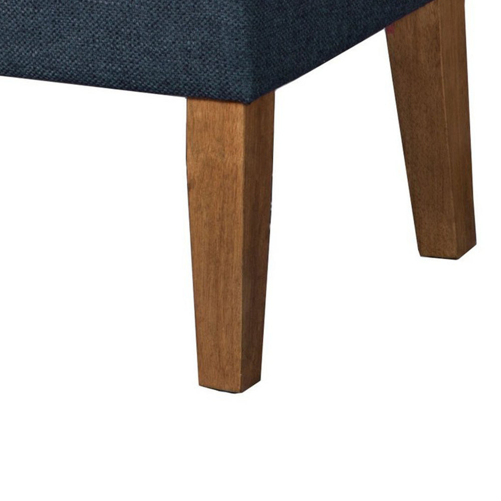 Fabric Upholstered Wooden Bench with Lift Top Storage, Navy Blue - N6302-F1570 By Casagear Home