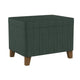 Ottoman | Rectangular | Lift Top Storage | Green Upholstery
