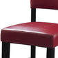 30’’ Wooden Bar Stool with Leatherette Seat and Backrest Red LHD-0218RED-01-KD-U