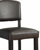 30’’ Wooden Bar Stool with Padded Upholstered Seat and Backrest Brown LHD-0218VESP-01-KD-U