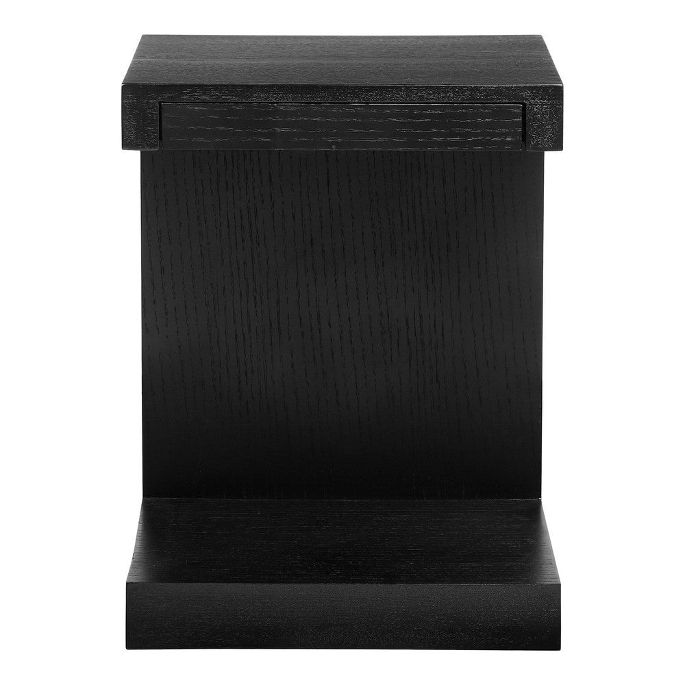 Zio Side Accent Table Black Oak