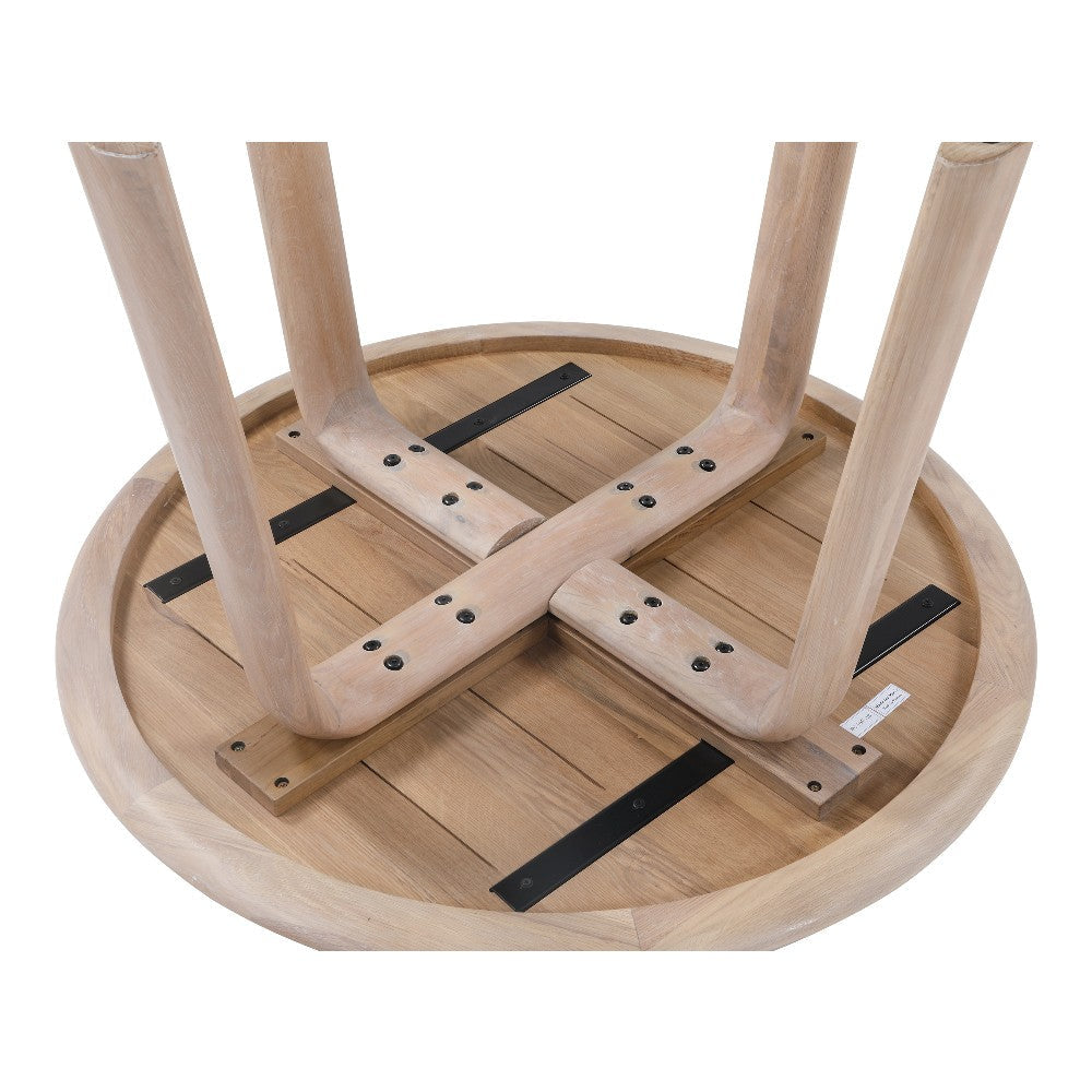 Malibu Round Dining Table Nartural Oak MCN-BC-1047-18