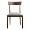 Leone Dining Chair Walnut Brown - Set Of Two