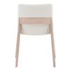 Deco Oak Dining Chair Cream White PVC - Set Of Two MCN-BC-1086-05