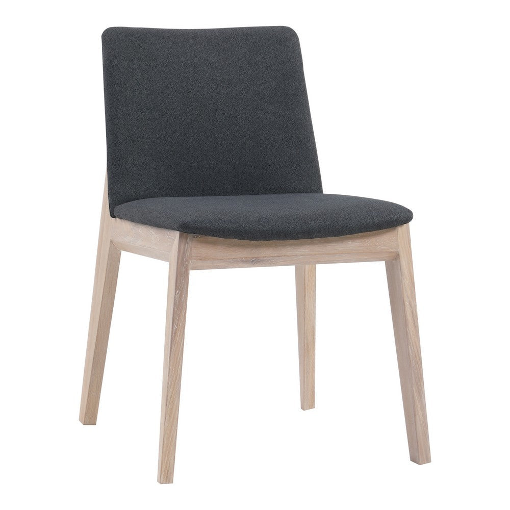 Deco Oak Dining Chair Dark Grey - Set Of Two MCN-BC-1086-25