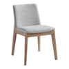 Deco Oak Dining Chair Light Grey - Set Of Two