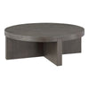 Folke Round Coffee Table Dark Brown