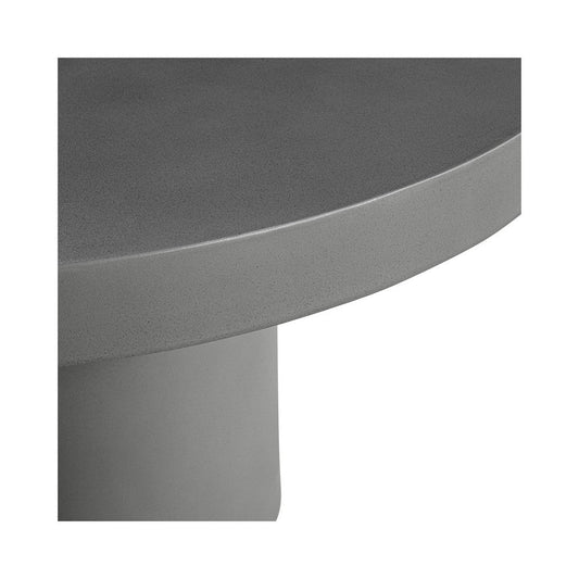 Cassius Round Outdoor Dining Table Dark Grey