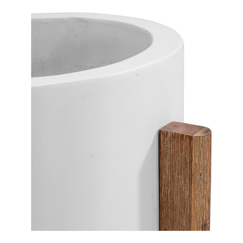 Everest Small Round Planter Cream White MCN-BQ-1048-05-0
