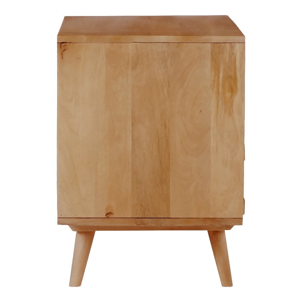 O2 Two Drawer Nightstand Light Golden MCN-BZ-1129-21