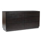 Denman 6 Drawer Dresser Dark Brown