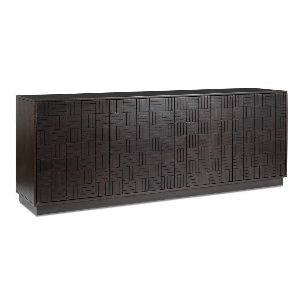 Denman 4 Door Sideboard Dark Brown