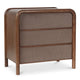Rye 3 Drawer Nightstand Warm Brown