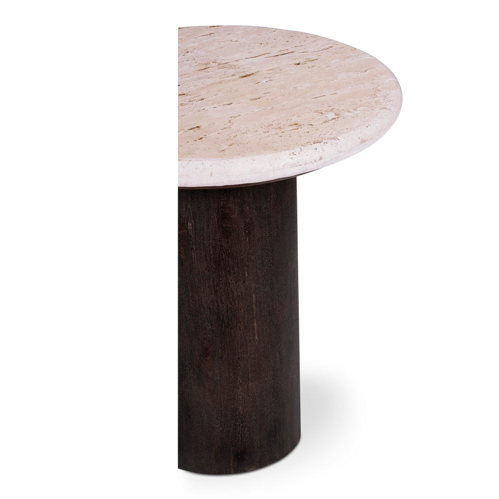 Landon Accent Table Beige Travertine