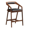 Padma Counter Stool Black Vegan Leather MCN-CB-1025-03