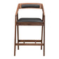 Padma Counter Stool Black Vegan Leather