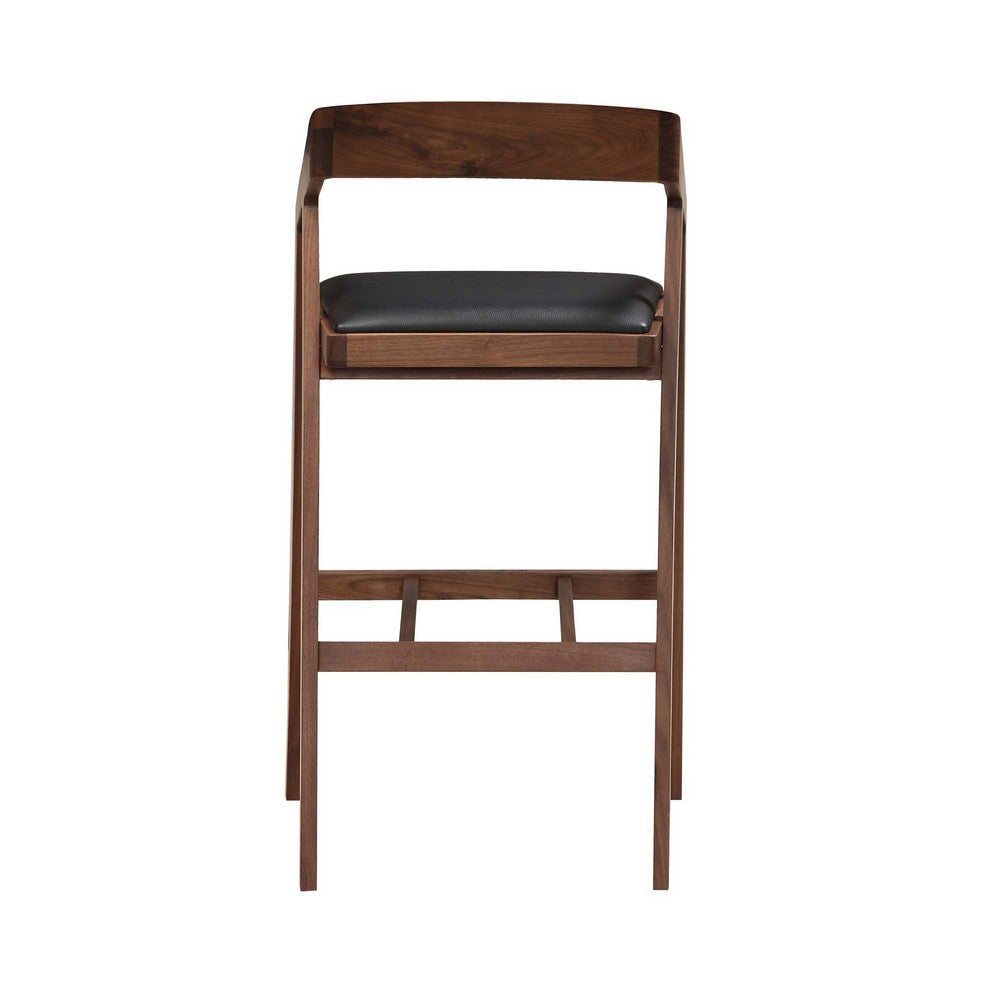 Padma Bar Stool Black Vegan Leather MCN-CB-1026-03