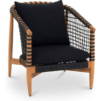 Kuna Outdoor Lounge Chair Black