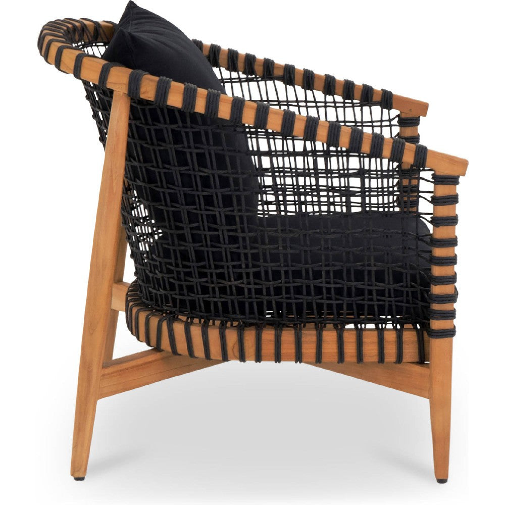 Kuna Outdoor Lounge Chair Black