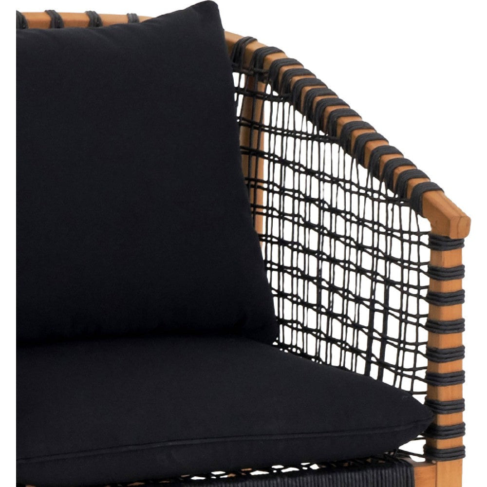 Kuna Outdoor Lounge Chair Black