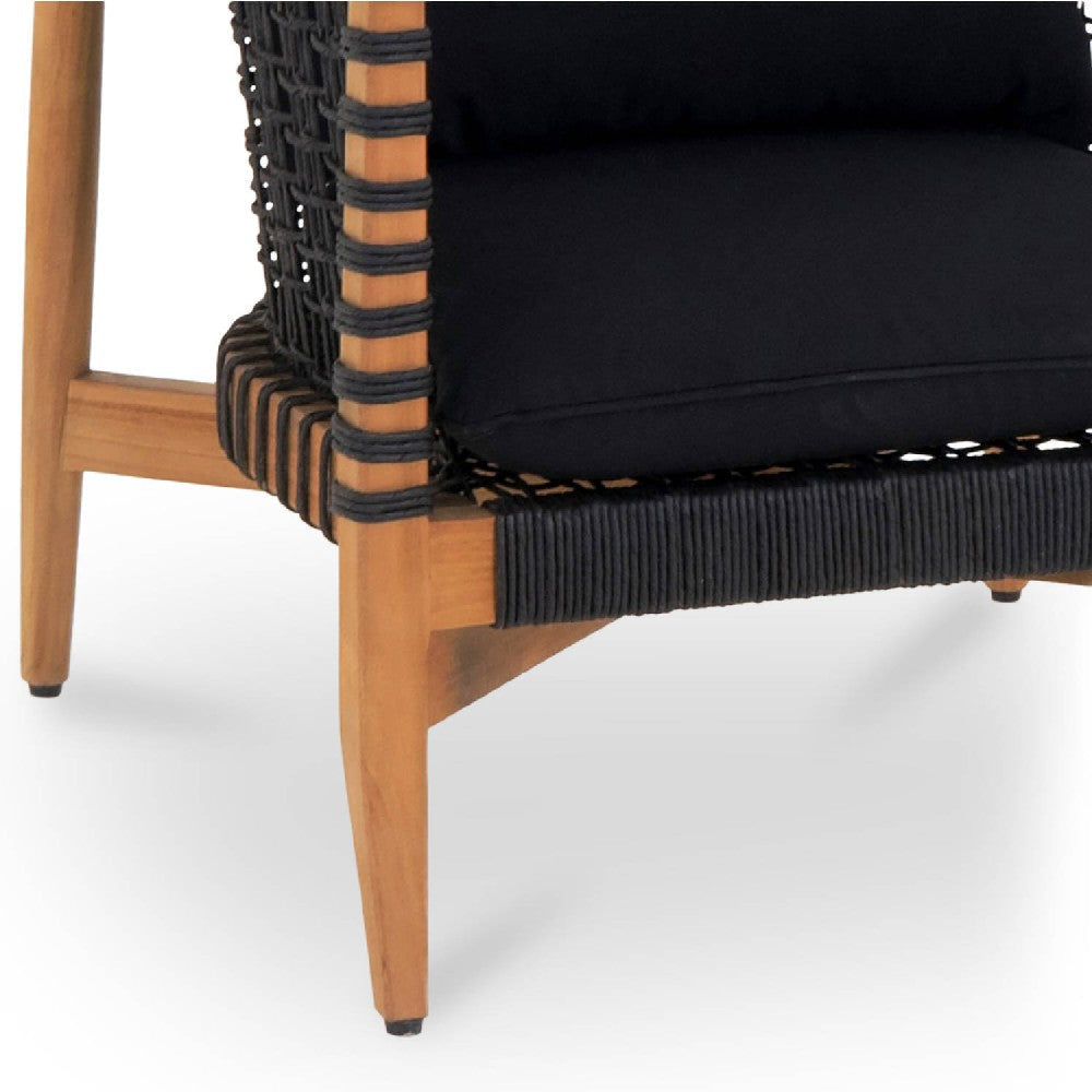 Kuna Outdoor Lounge Chair Black