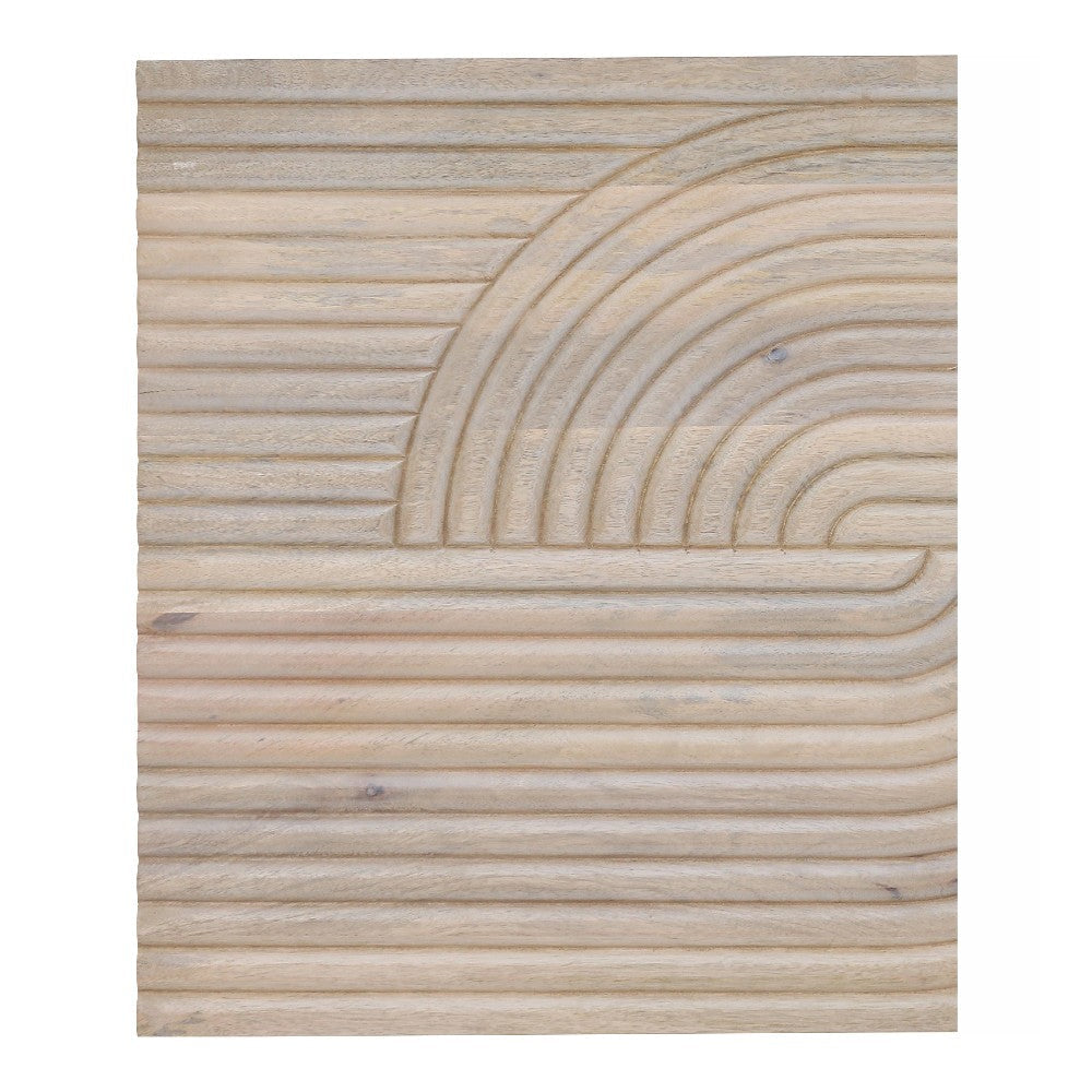Knott Carved Wood Wall Art White Wash MCN-DD-1043-18
