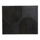 Passages Carved Wood Wall Art Washed Black