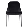 Sedona Dining Chair Shadowed Black Velvet - Set Of Two MCN-EJ-1034-02