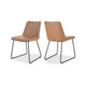 Villa Dining Chair Light Brown - Set Of Two