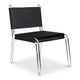 Petra Leather Accent Chair Black MCN-EW-1010-02