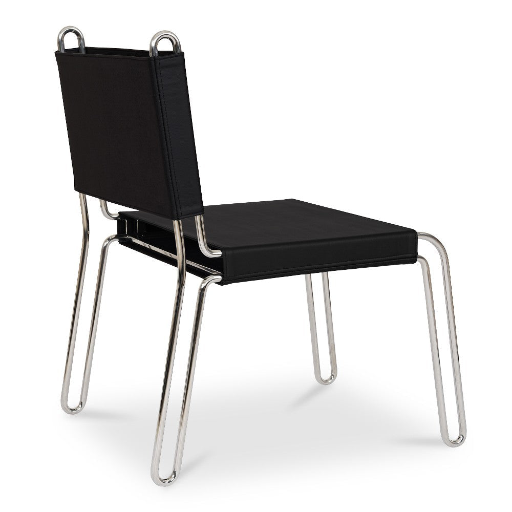 Petra Leather Accent Chair Black MCN-EW-1010-02