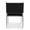 Petra Leather Accent Chair Black