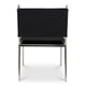 Petra Leather Accent Chair Black
