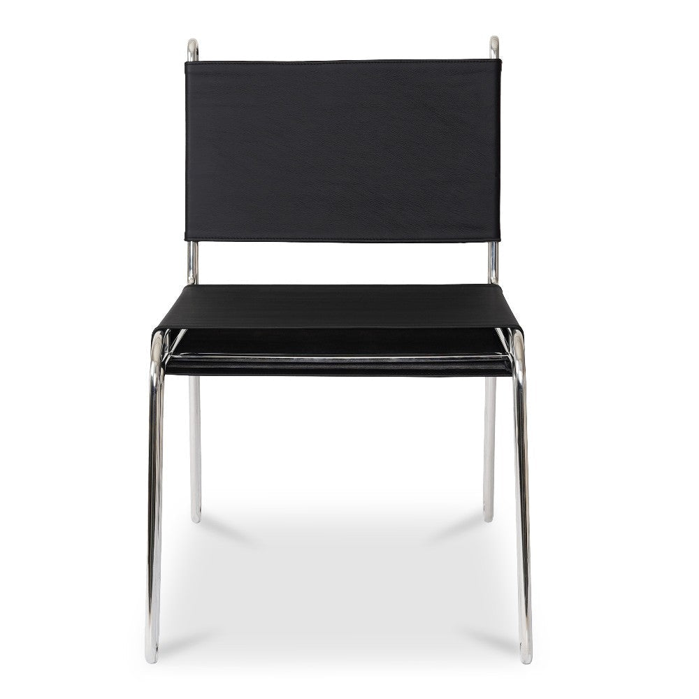 Petra Leather Accent Chair Black MCN-EW-1010-02