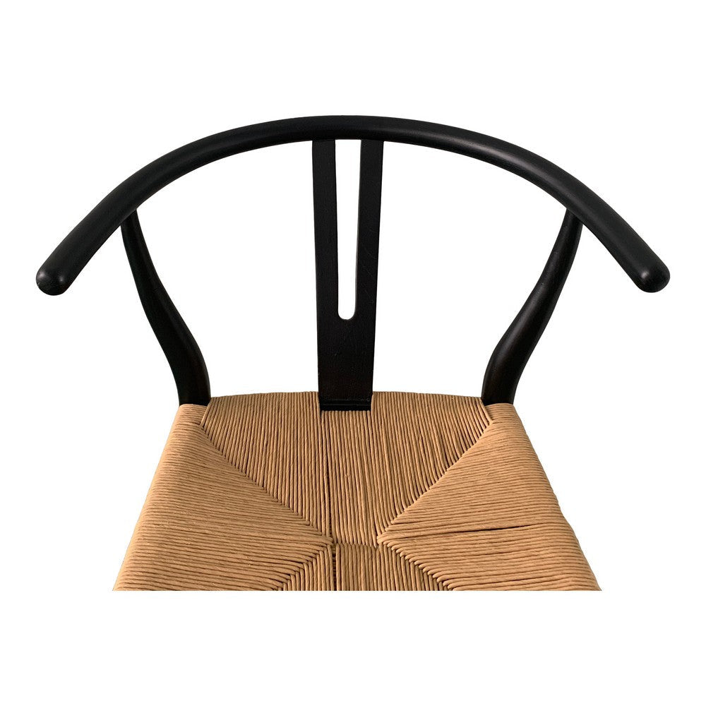Ventana Counter Stool Black and Natural MCN-FG-1018-37