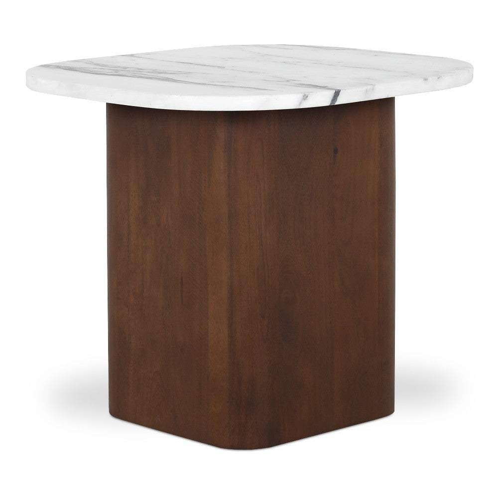 Dash Accent Table White Calacatta Marble MCN-GK-1130-18-0