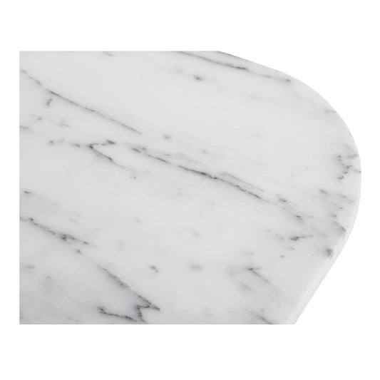 Dash Accent Table White Calacatta Marble