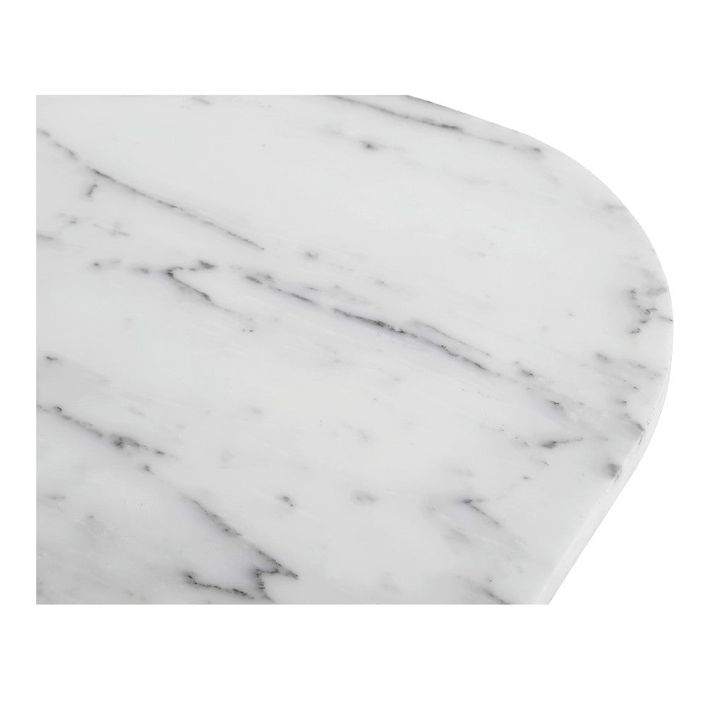 Dash Accent Table White Calacatta Marble