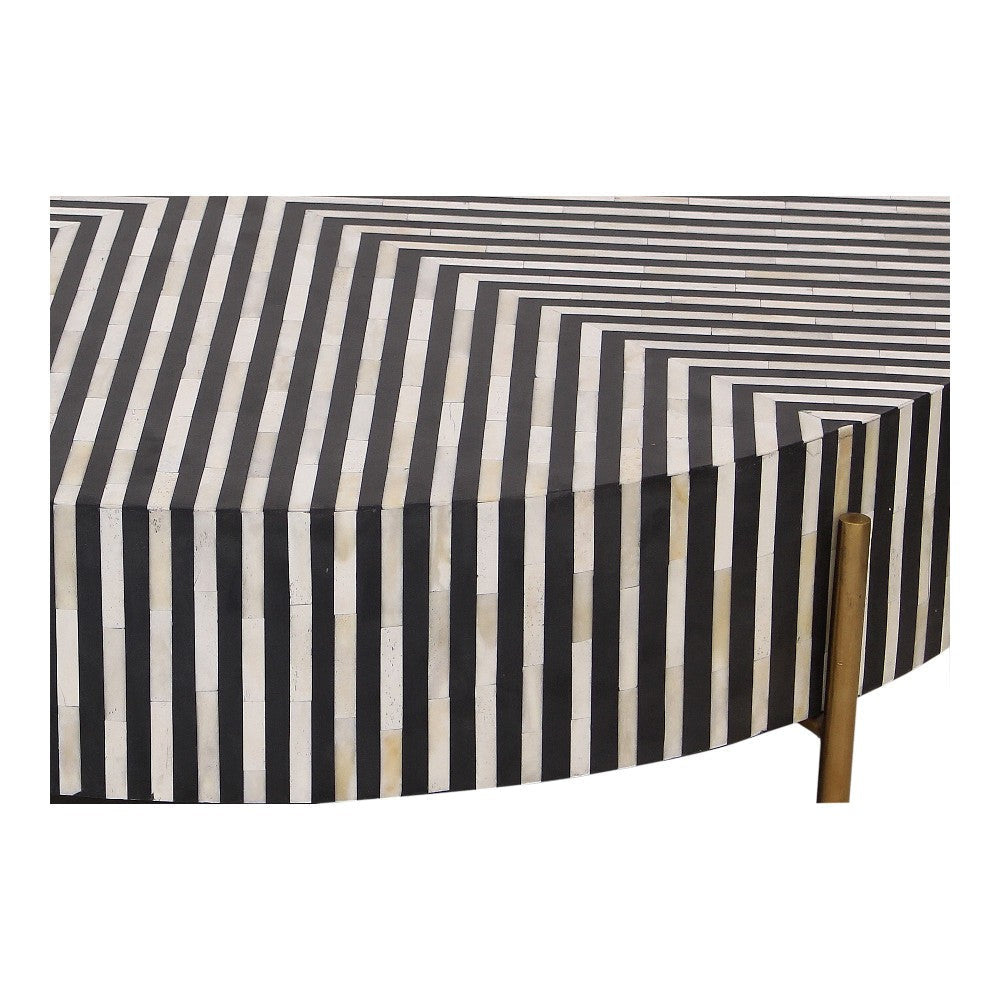 Chameau Medium Coffee Table Black and White MCN-GZ-1139-37
