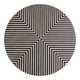 Chameau Small Coffee Table Black and White MCN-GZ-1147-37