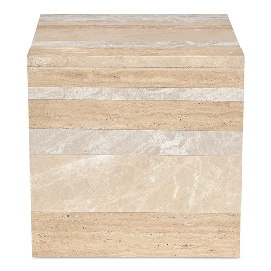 Rosa Accent Table Multicolor Marble